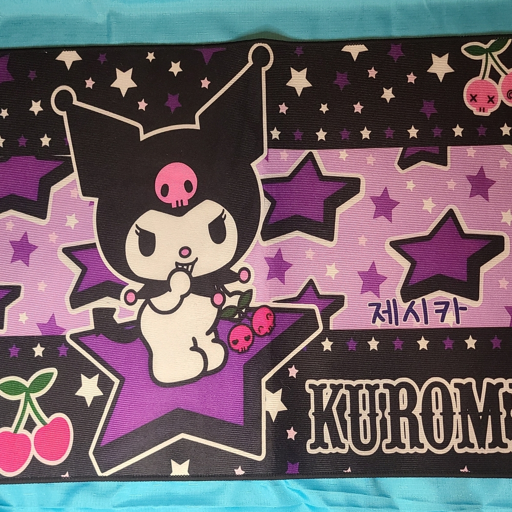 Kuromi Purple and Black Star Mat